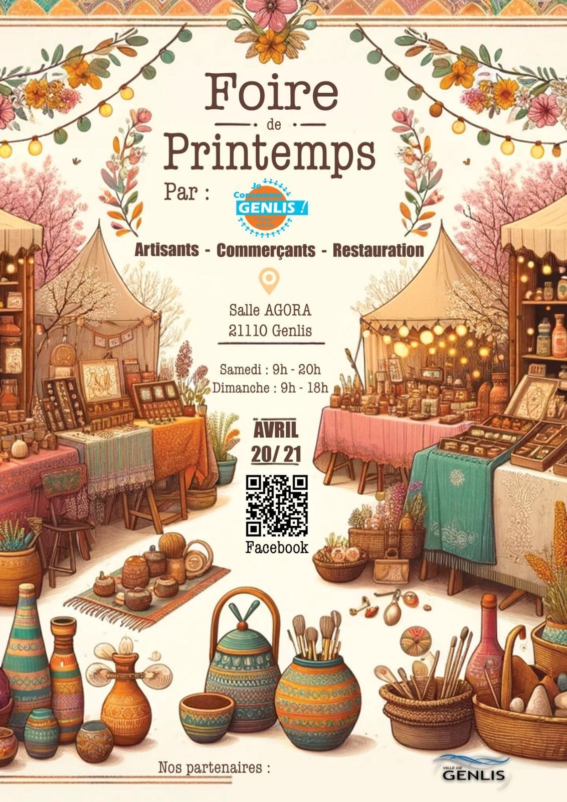 marché de créateurs et artisans au brunch des halles de Dijon