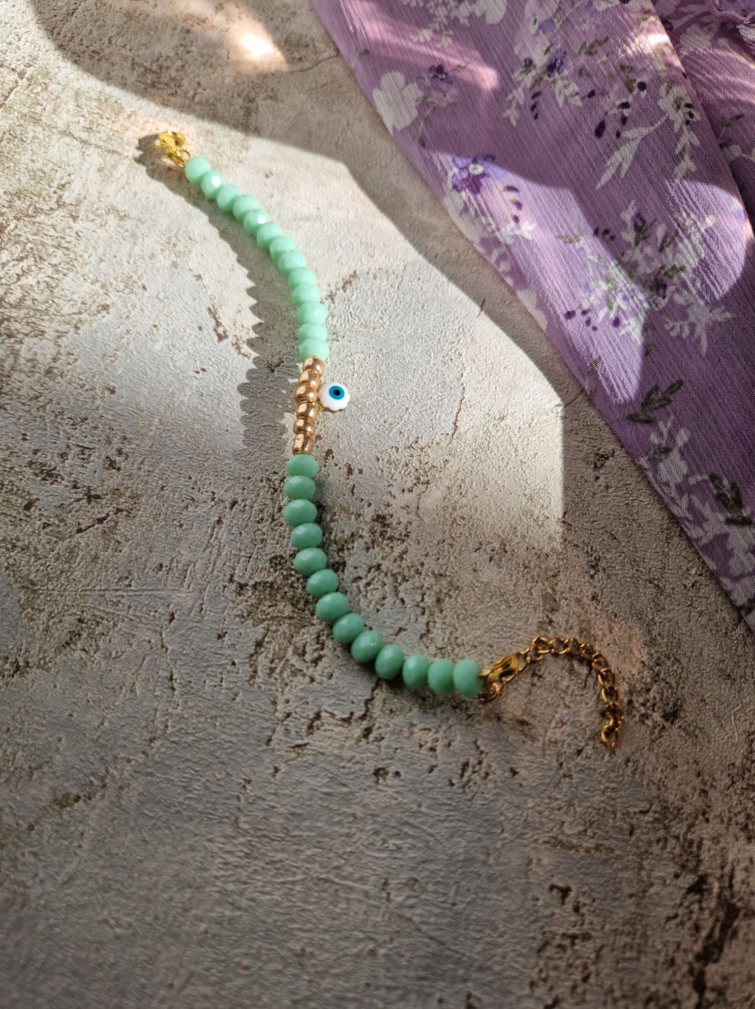 Bracelet talisman fait main en acier inoxydable