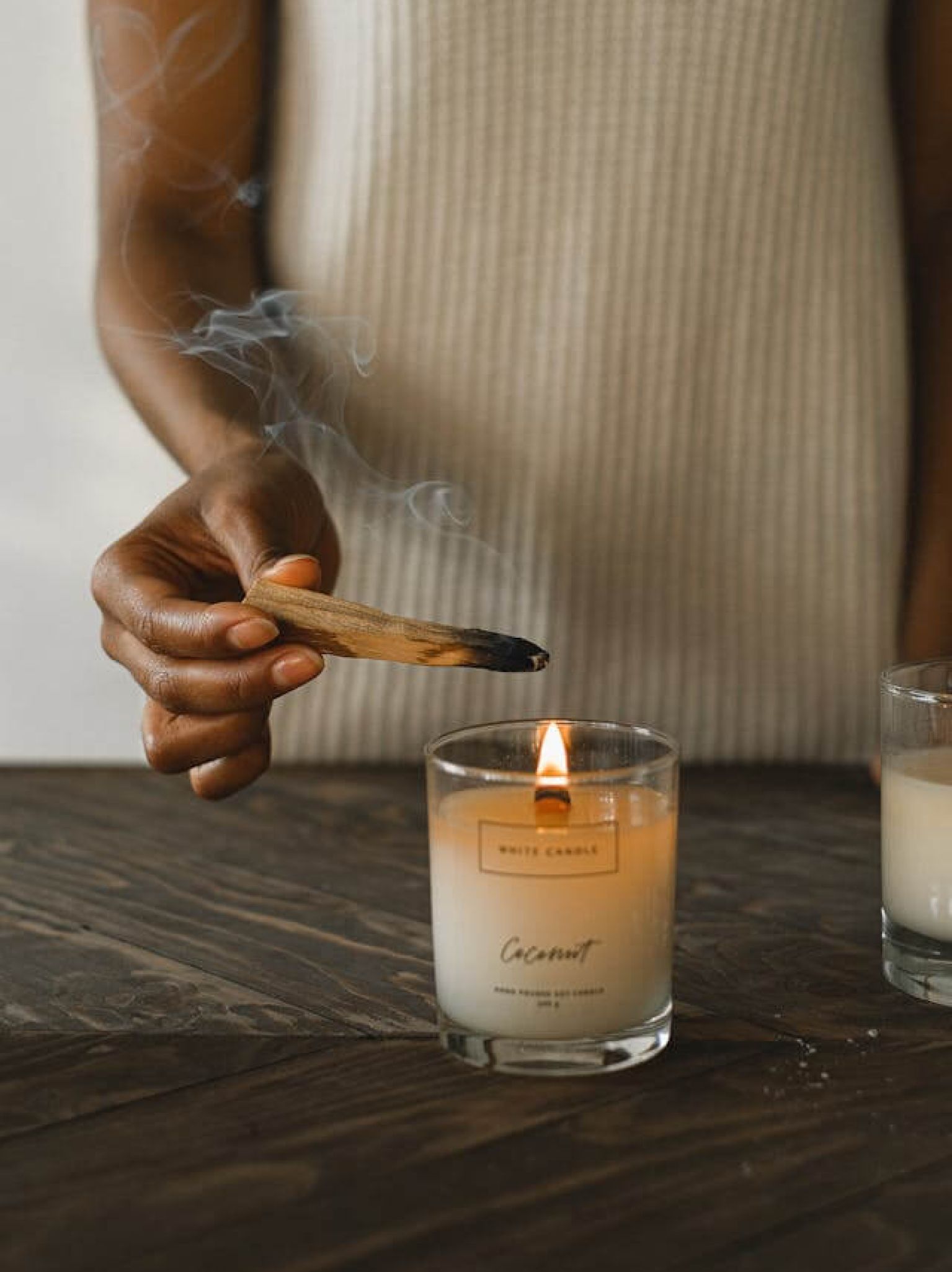 Palo santo pour rituel avec bâton de fumigation, purification bijoux