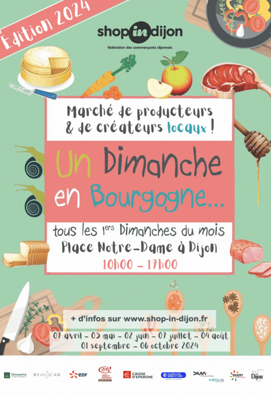 marché de créateurs et artisans au brunch des halles de Dijon