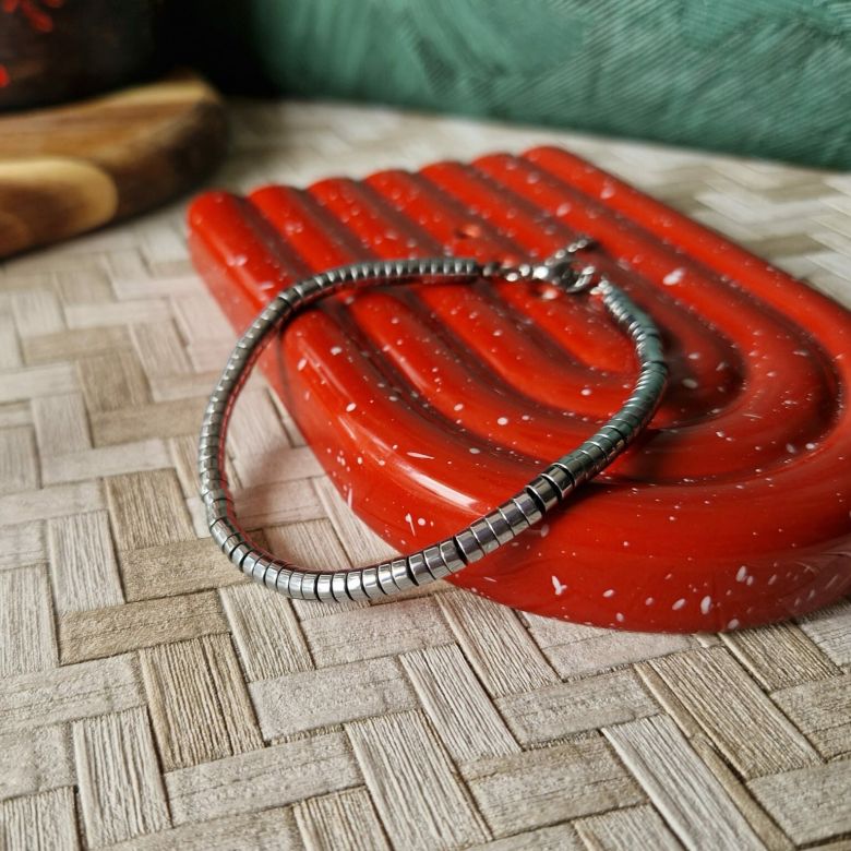 bracelet pierres homme fait main , unisexe, en acier inoxydable et pierres semi précieuse